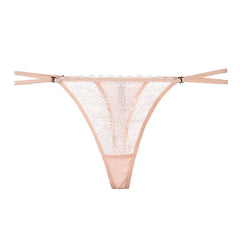 Transparent Low-rise Lace Thong