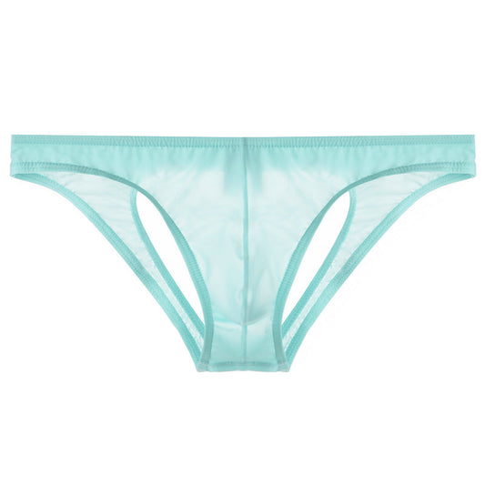 Men's Transparent Low Waist Sexy Mesh Briefs
