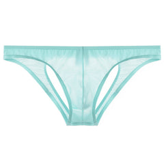 Men's Transparent Low Waist Sexy Mesh Briefs