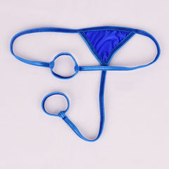 Men's Low Waist Sexy Ice Silk Skin-friendly Breathable Thong