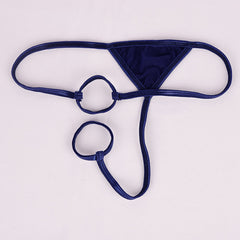 Men's Low Waist Sexy Ice Silk Skin-friendly Breathable Thong