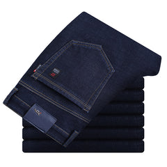 Business straight fit stretch jeans