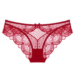 Sexy bow romantic lace panties