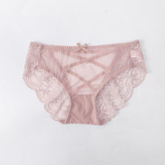 Lace Low-waist Sexy Hollow Mesh Briefs