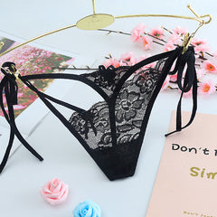 Low Waist Sexy Lace Transparent Thong