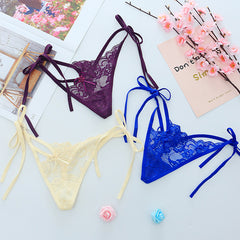 Low Waist Sexy Lace Transparent Thong