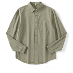 Men's Cotton Simple Inner Solid Color Shirt