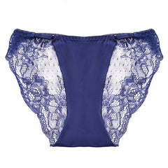Thin Strap Comfortable Stitching Lace Sexy Hollow Briefs