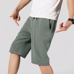 Men's Ice Silk Casual Loose Sports Quick-drying Shorts