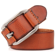 Men's Cowhide Casual Pin Buckle Belt