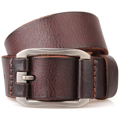 Men's Cowhide Casual Pin Buckle Belt