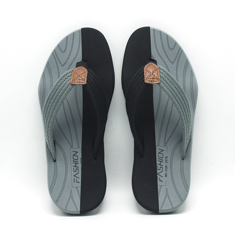 2024 Men's New Soft-soled Fashion Flip-flops Casual Beach Sandals