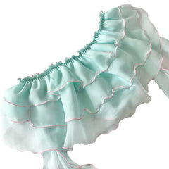 Layered Cake Skirt Side Open Bandage Bowknot Panties