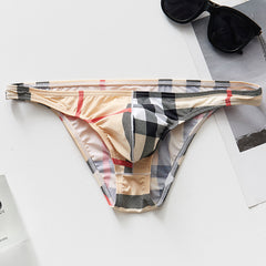 Men's New Ice Silk Quick-drying Breathable Printed Briefs