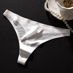 Ultra-thin Transparent Ice Silk Large Size Sexy Thong