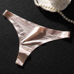 Ultra-thin Transparent Ice Silk Large Size Sexy Thong