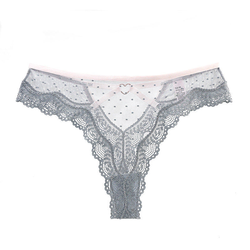 Lace Sexy Plus Size Transparent Mesh Thongs