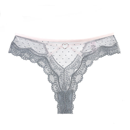 Lace Sexy Plus Size Transparent Mesh Thongs