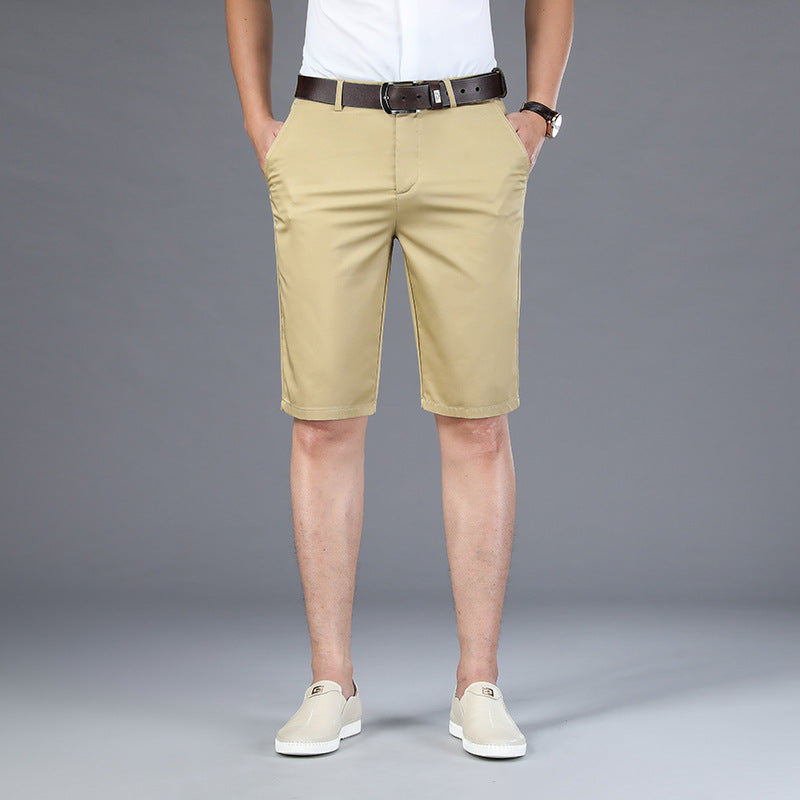 Men's Slim Straight Business Casual Shorts