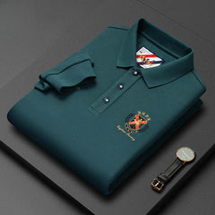 Men's Lapel Cotton High Quality Casual Embroidered Polo Shirt