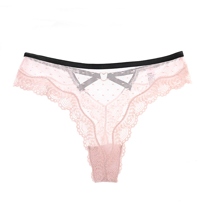 Lace Sexy Plus Size Transparent Mesh Thongs