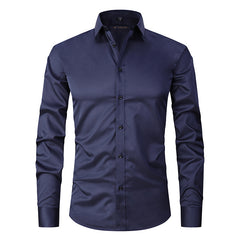 Fashionable casual solid color shirt