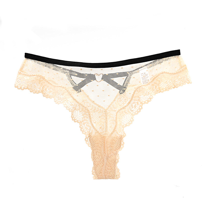 Lace Sexy Plus Size Transparent Mesh Thongs