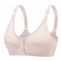 Three Button Lace Front Bra