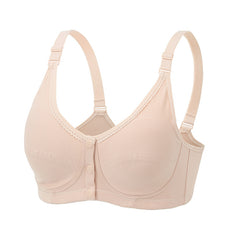 Three Button Lace Front Bra