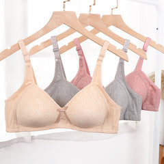 Pure Cotton Large Size Wire-free Push-up Bra