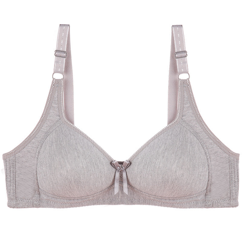 Pure Cotton Large Size Wire-free Push-up Bra