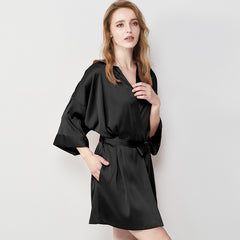 New Sexy Silk Ice Silk Nightgown Bathrobe Pajamas Homewear
