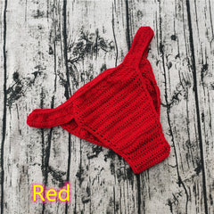 Men's Sexy Breathable Knitted Sunbathing Thong