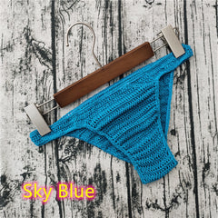 Men's Sexy Breathable Knitted Sunbathing Thong