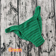 Men's Sexy Breathable Knitted Sunbathing Thong