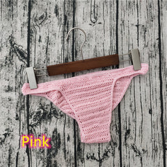 Men's Sexy Breathable Knitted Sunbathing Thong