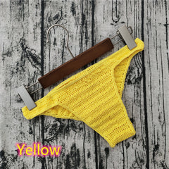 Men's Sexy Breathable Knitted Sunbathing Thong