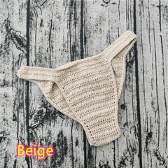 Men's Sexy Breathable Knitted Sunbathing Thong