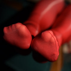 Sexy oily stockings garters silky shiny socks over the knee socks