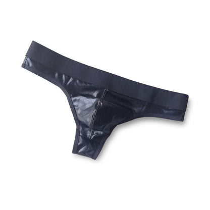 Patent leather sexy briefs