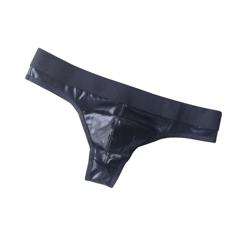 Patent leather sexy briefs