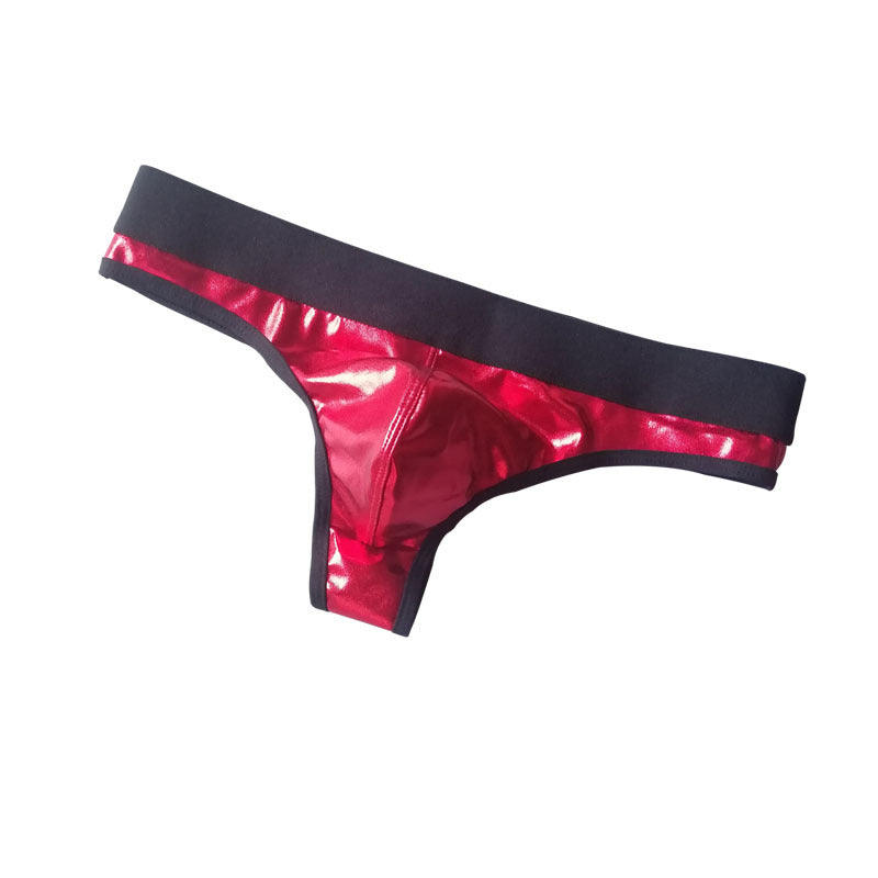 Patent leather sexy briefs