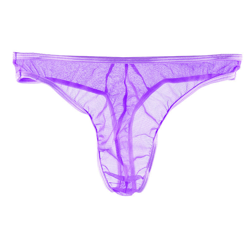 Men's Ultra-thin Transparent Mesh Sexy Thong