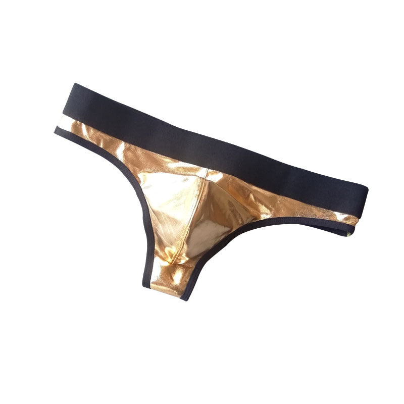 Patent leather sexy briefs