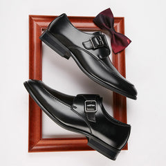 2023 New Buckle Business Leather Shoes