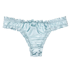 New Breathable and Sexy Ruffled Mulberry Silk Thong