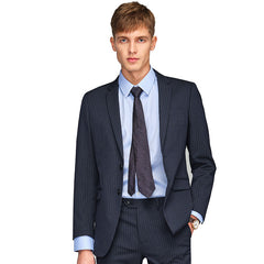 Men's Business Striped Non-iron Blazer