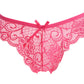 Lace low waist transparent seamless panties