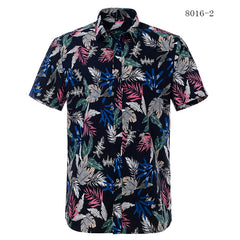 Summer Cotton Hawaiian Print Beach Shirt (21 Colors)