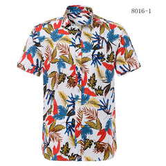 Summer Cotton Hawaiian Print Beach Shirt (21 Colors)